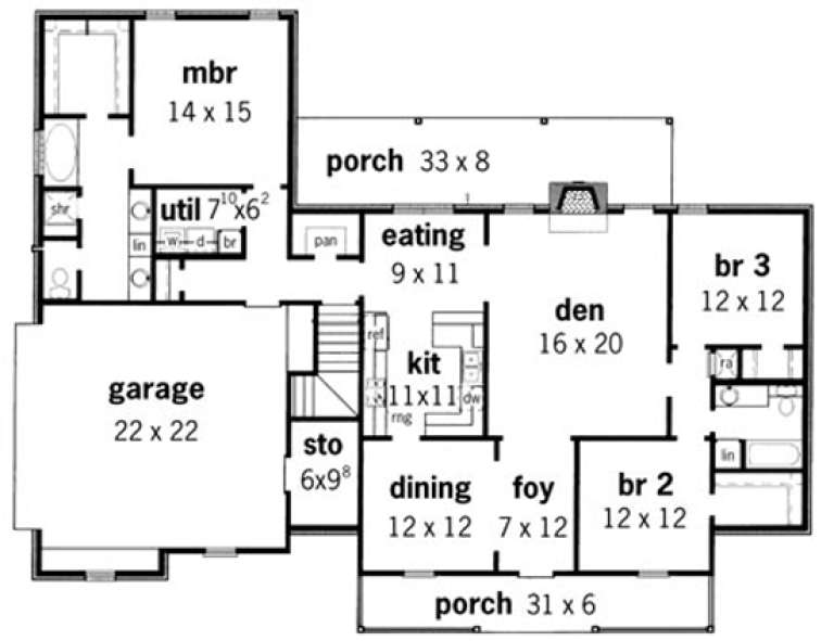 House Plan House Plan #15460 Drawing 1