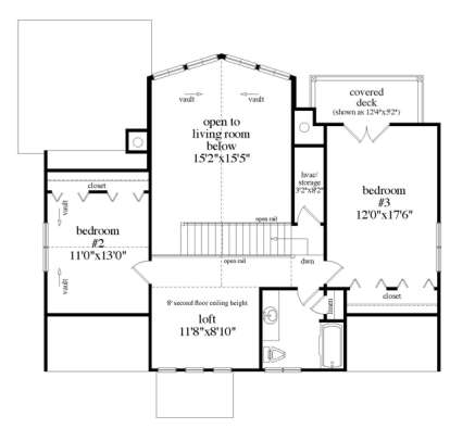 Second Floor for House Plan #957-00058