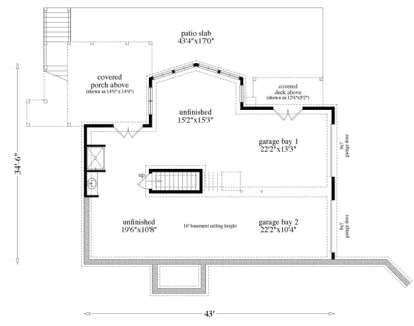 Basement for House Plan #957-00058