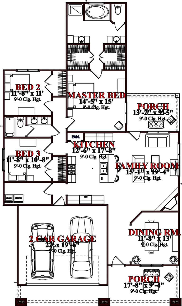 House Plan House Plan #15671 Drawing 1