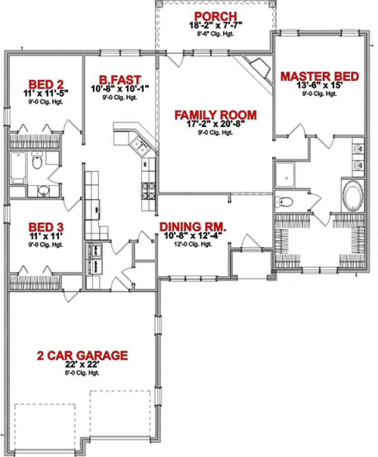 House Plan House Plan #15732 Drawing 1