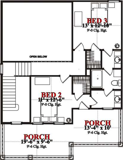 Floorplan 2 for House Plan #1070-00205