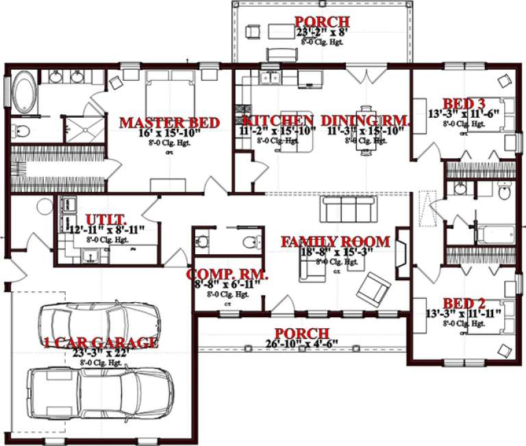 House Plan House Plan #15768 Drawing 1