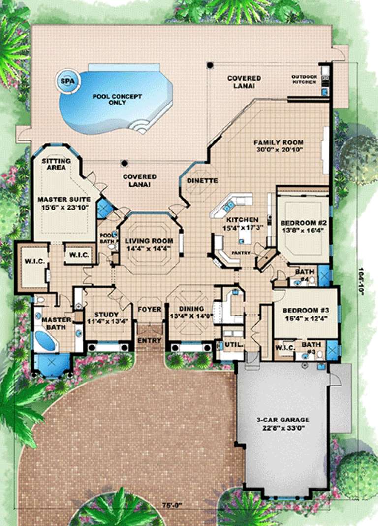 House Plan House Plan #15884 Drawing 1