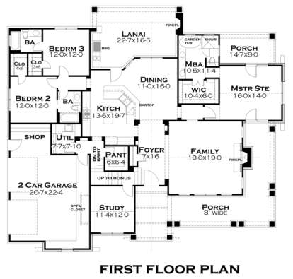 Main Floor for House Plan #9401-00030