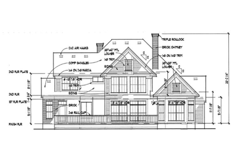 Country Plan: 2,021 Square Feet, 3 Bedrooms, 2 Bathrooms - 9401-00052