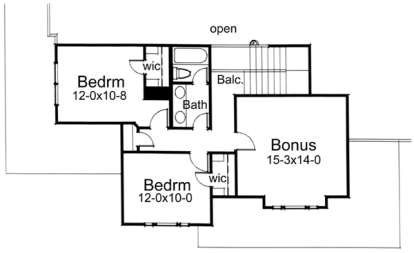 Second Floor for House Plan #9401-00059