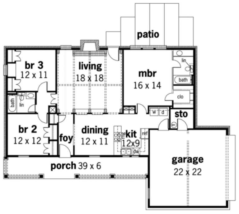 House Plan House Plan #1601 Drawing 1