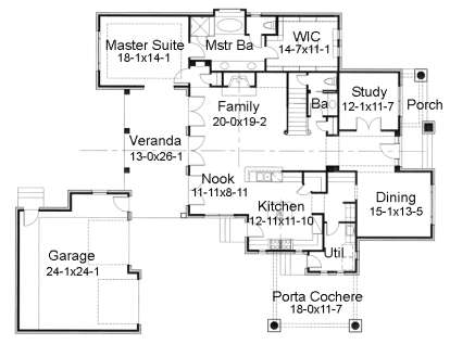 Main Floor for House Plan #9401-00074