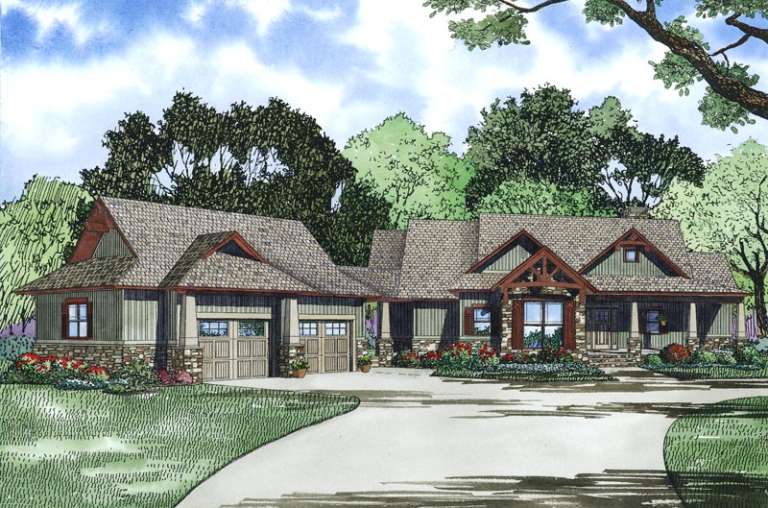 House Plan House Plan #16133 Front Elevation