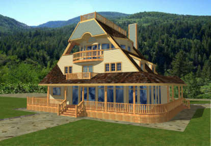 Mountain House Plan #039-00303 Elevation Photo