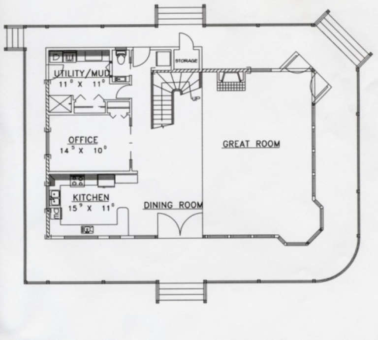 House Plan House Plan #1626 Drawing 1