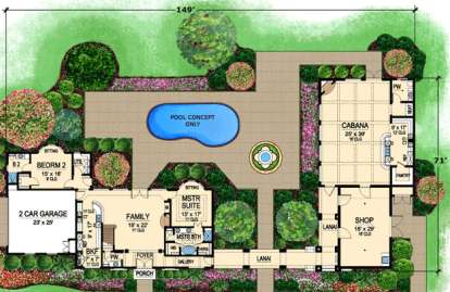 Floorplan 1 for House Plan #5445-00020
