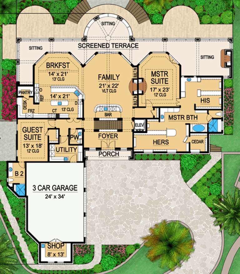 House Plan House Plan #16376 Drawing 1