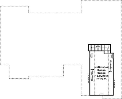 Bonus Room for House Plan #348-00228