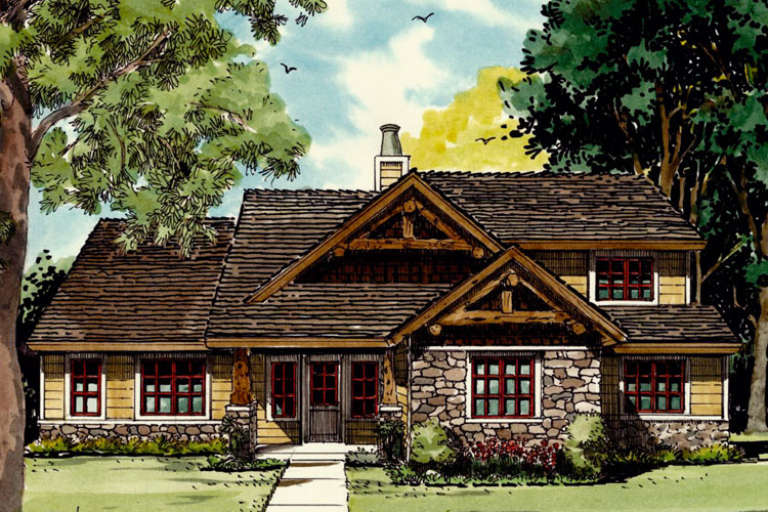 House Plan House Plan #16505 Front Elevation