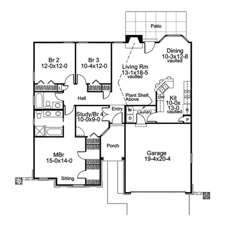 House Plan House Plan #16667 Drawing 1