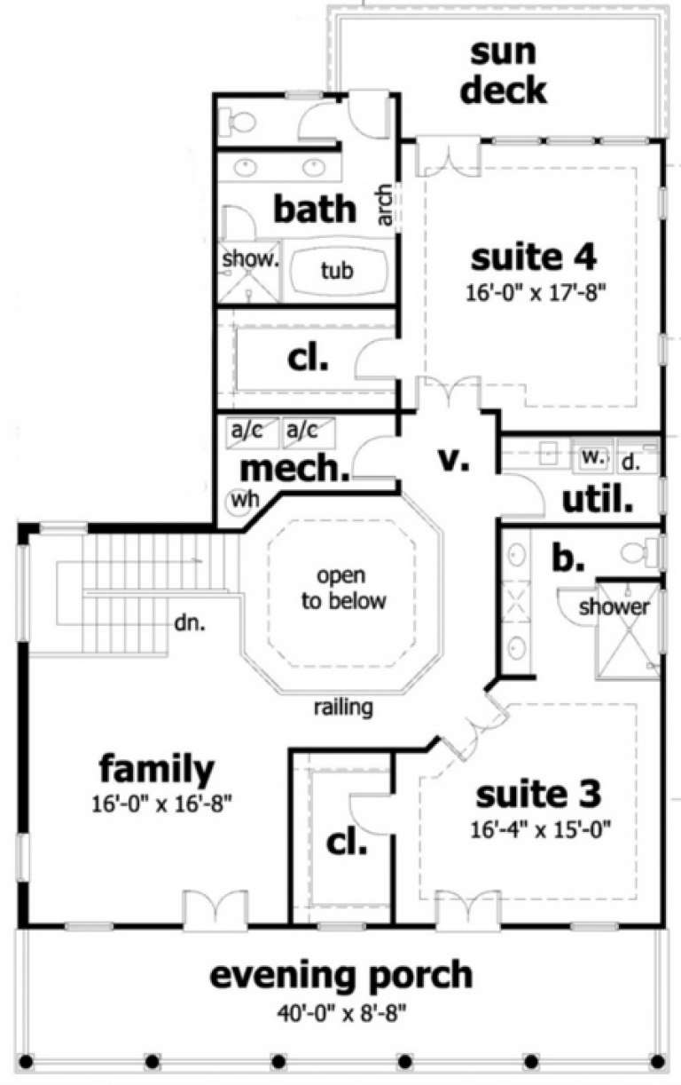 House Plan House Plan #169 Drawing 2