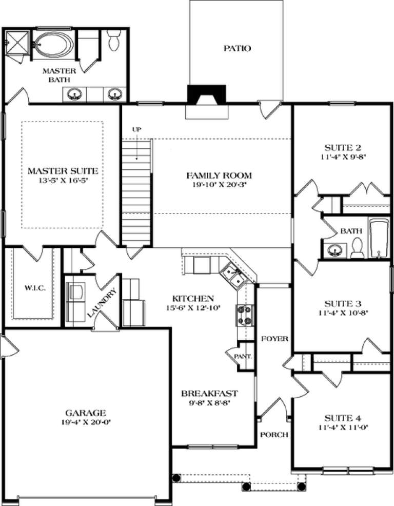 House Plan House Plan #17123 Drawing 1