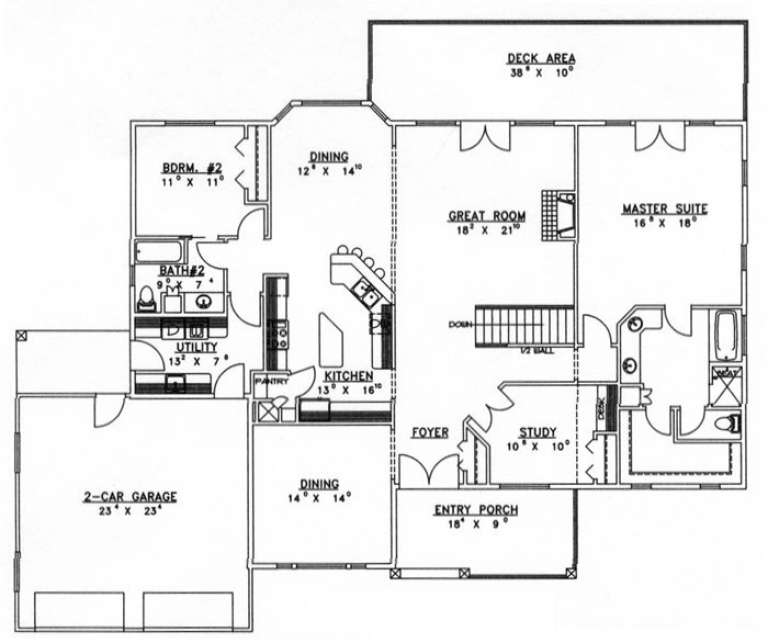 House Plan House Plan #1719 Drawing 2