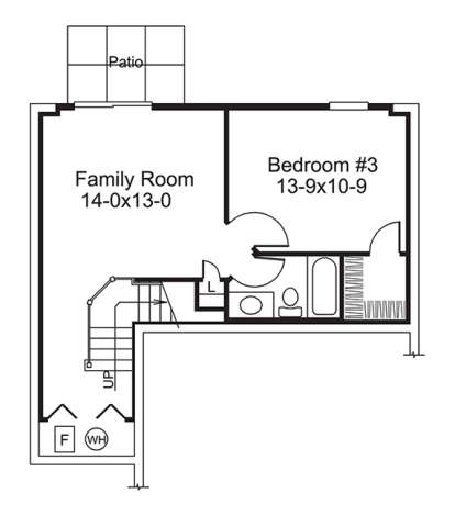 Basement Floor Plan for House Plan #5633-00247