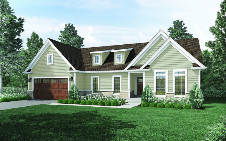 House Plan House Plan #17256 Angled Front Elevation