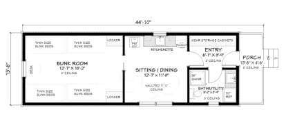 Floorplan 1 for House Plan #3125-00005