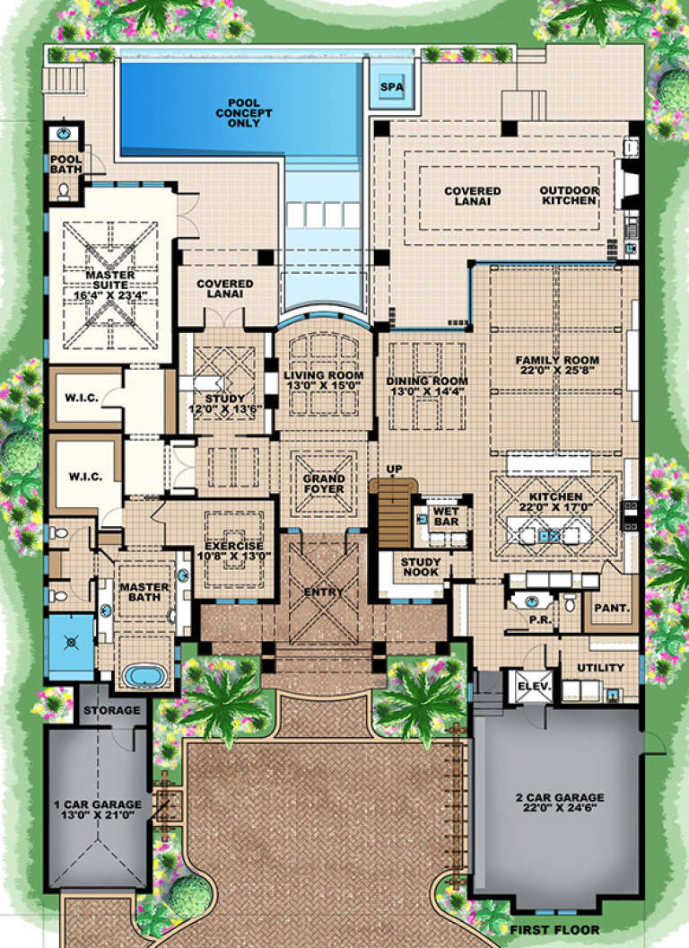 House Plan House Plan #17620 Drawing 1
