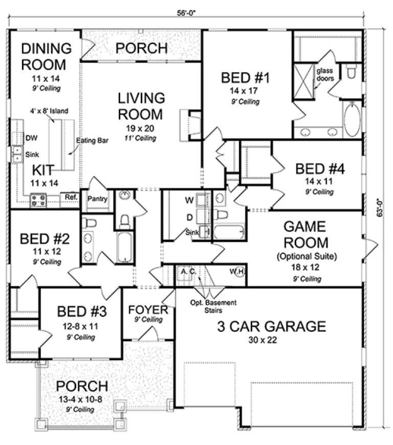 House Plan House Plan #17656 Drawing 1
