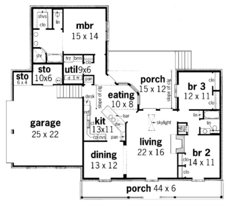House Plan House Plan #1769 Drawing 1