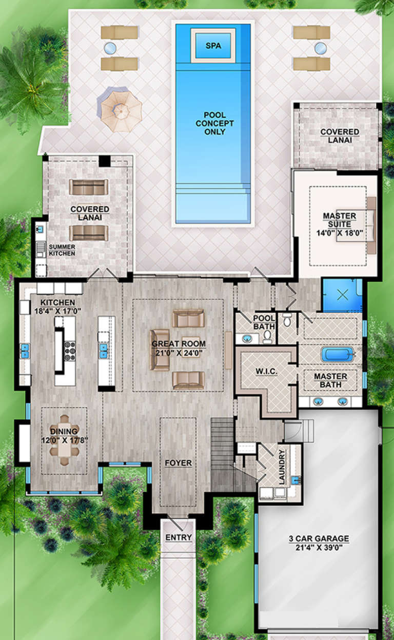 House Plan House Plan #17695 Drawing 1