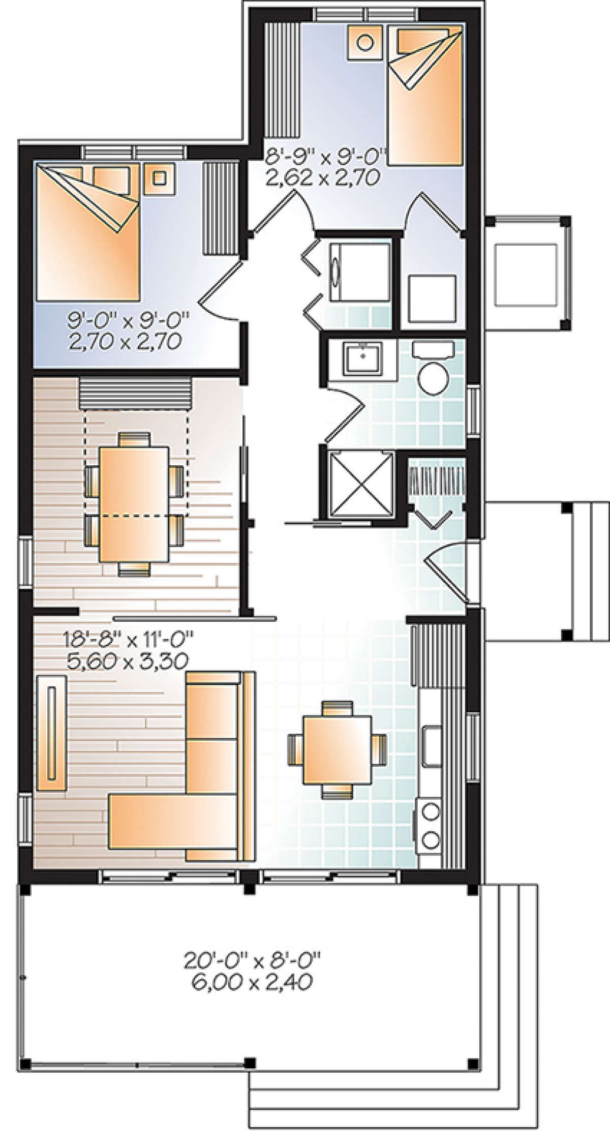 small house plans under 700 sq ft