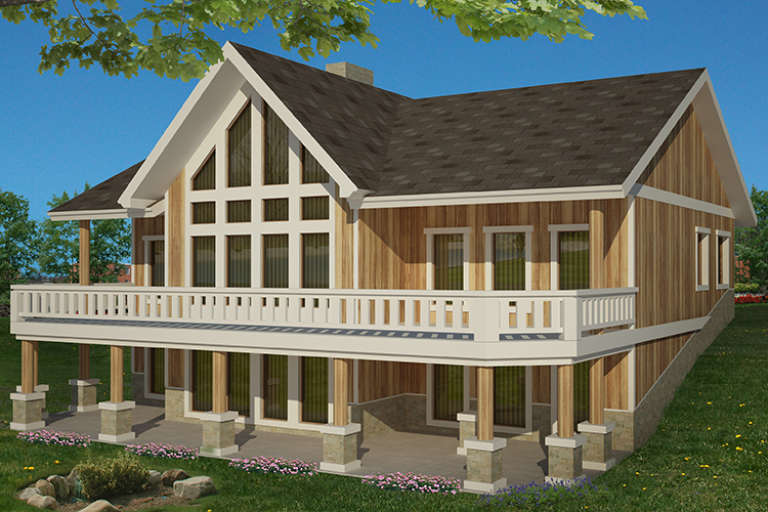 House Plan House Plan #17870 Rear Elevation