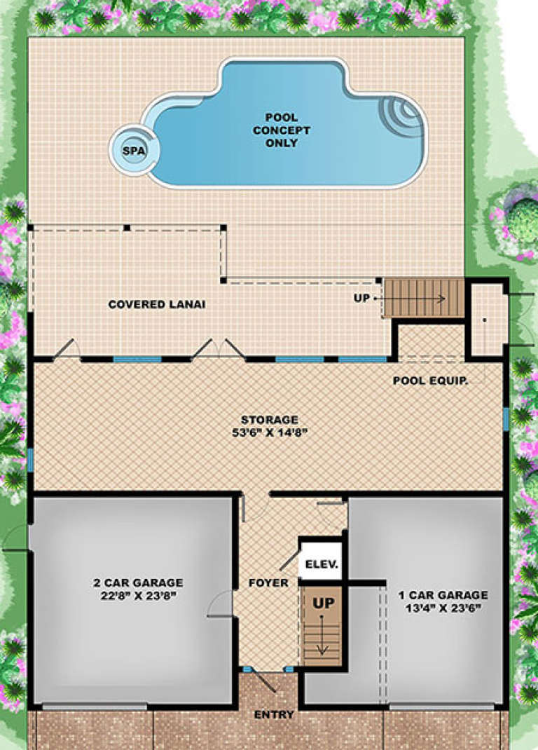 Coastal Plan: 2,284 Square Feet, 2 Bedrooms, 2.5 Bathrooms - 1018-00260
