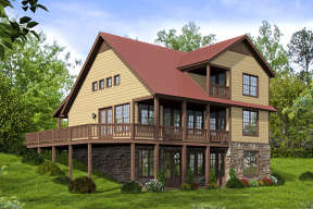 Mountain Plan: 1,872 Square Feet, 2 Bedrooms, 2 Bathrooms - 940-00015