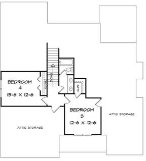 Craftsman Plan: 2,291 Square Feet, 4 Bedrooms, 3 Bathrooms - 6082-00023
