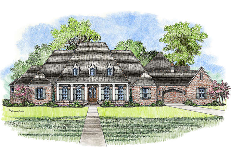 House Plan House Plan #18466 Front Elevation