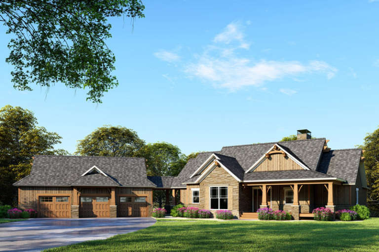House Plan House Plan #18499 Front Rendering