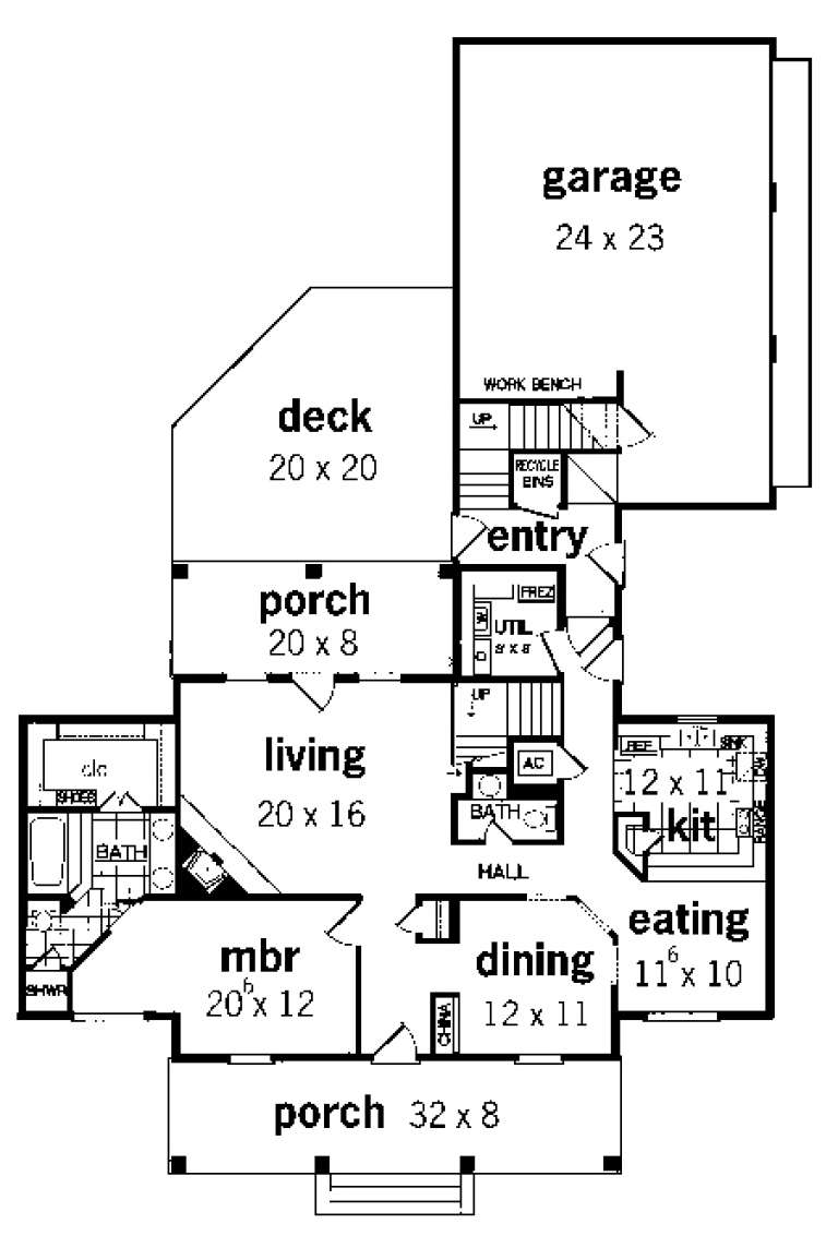 Traditional Plan 2 024 Square Feet 3 Bedrooms 2 5 Bathrooms 048 00124   1851 1 768 