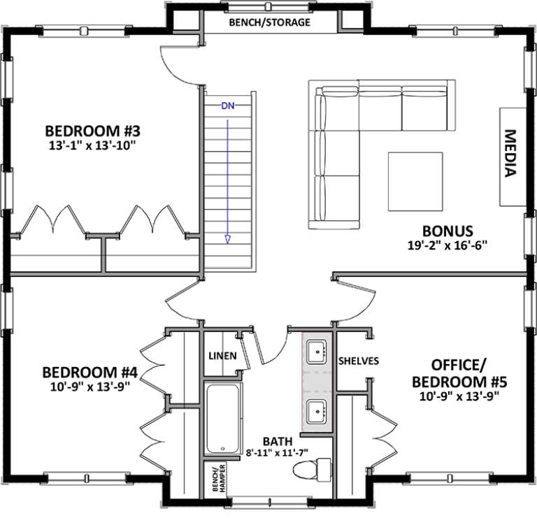 House Plan House Plan #18551 Drawing 2