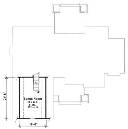 Bonus Room for House Plan #098-00293