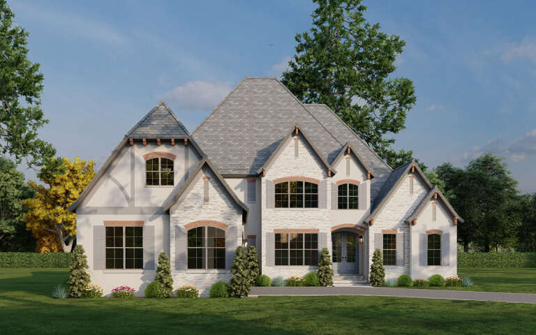 French Country Plan: 3,204 Square Feet, 4 Bedrooms, 3.5 Bathrooms ...