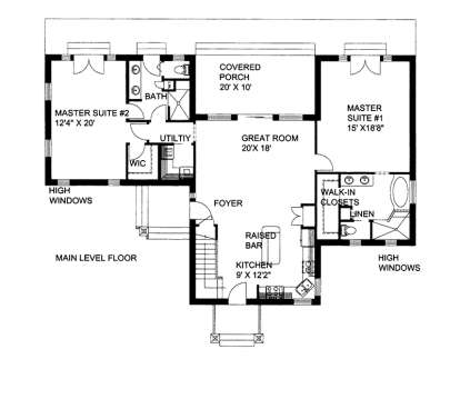 Floorplan 1 for House Plan #039-00703