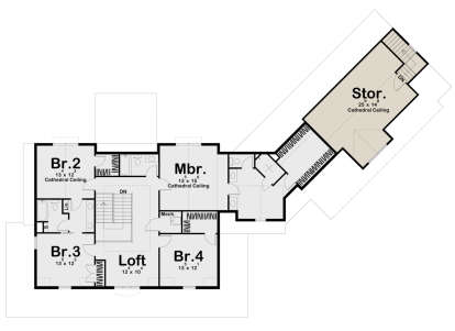 Second Floor for House Plan #963-00154