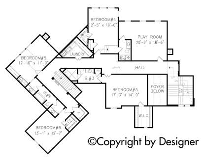 Second Floor for House Plan #699-00075