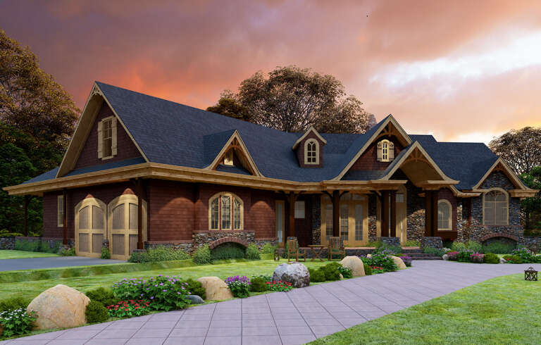 Mountain Plan: 2,707 Square Feet, 3 Bedrooms, 2.5 Bathrooms - 699-00081