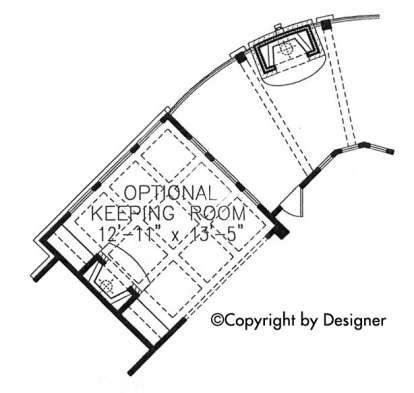 Optional Keeping Room for House Plan #699-00083