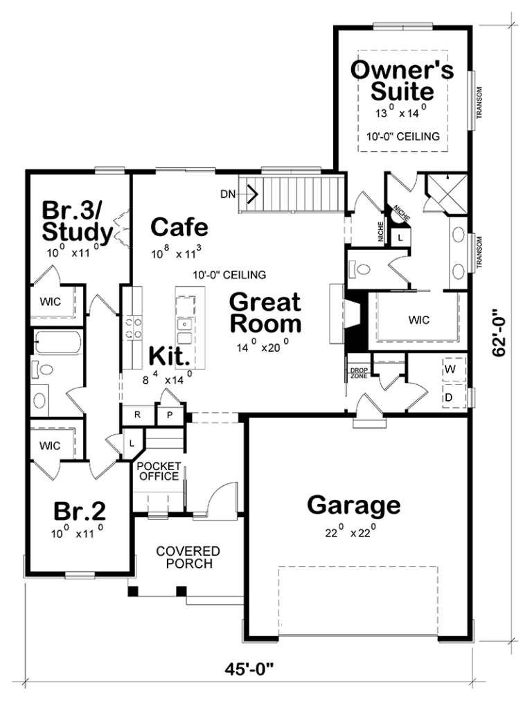 House Plan House Plan #18838 Drawing 1