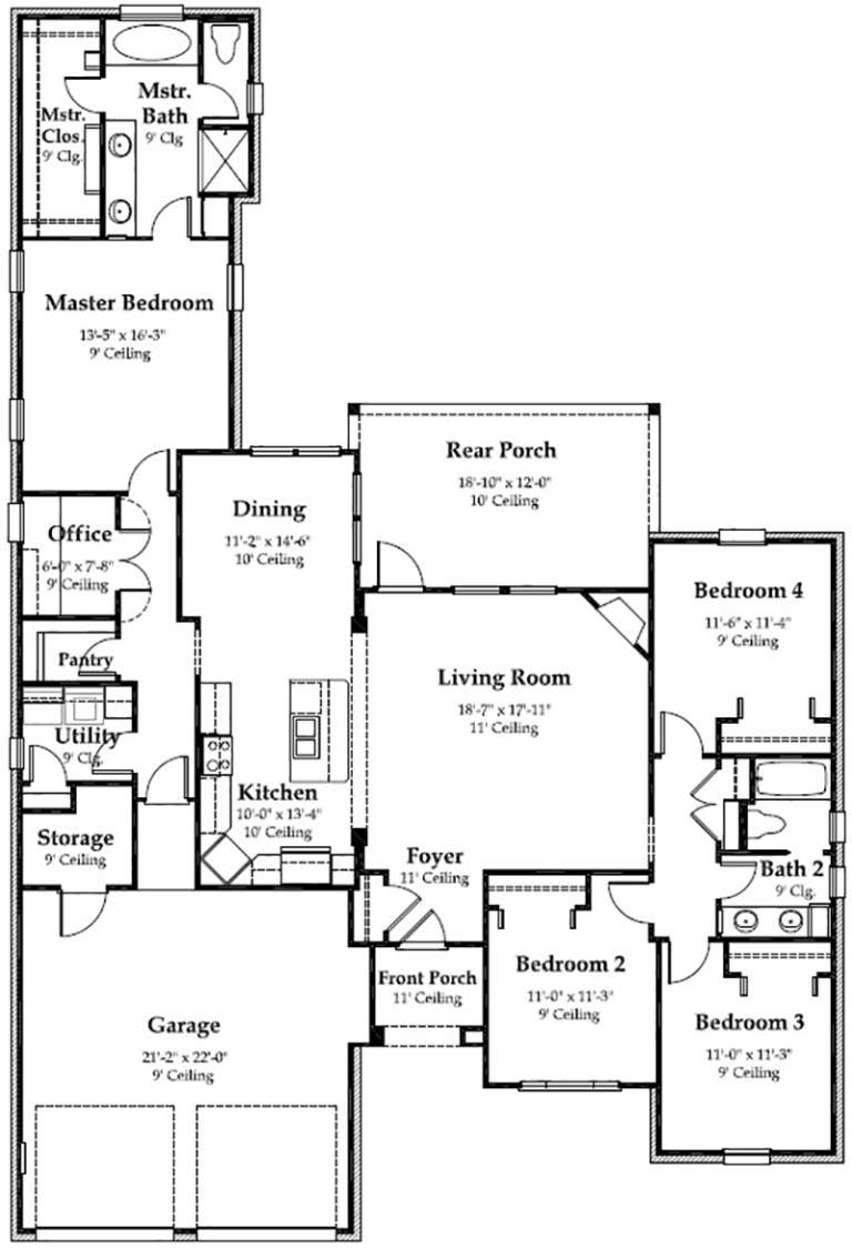 House Plan House Plan #18902 Drawing 1