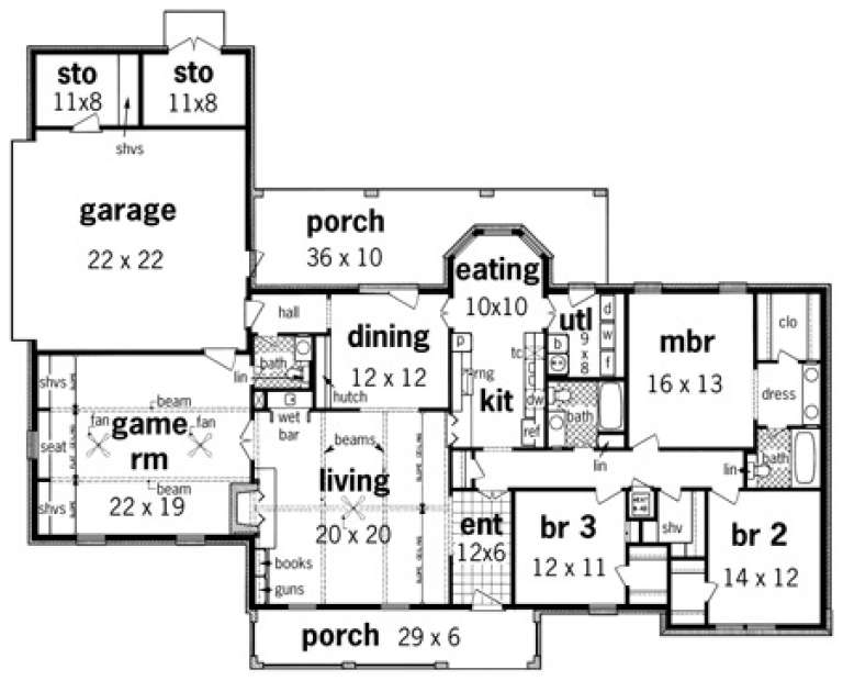 House Plan House Plan #1891 Drawing 1